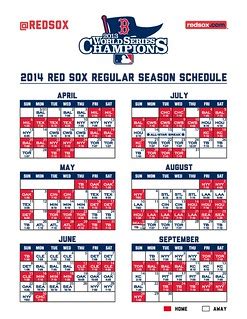 red sox schedule 2014